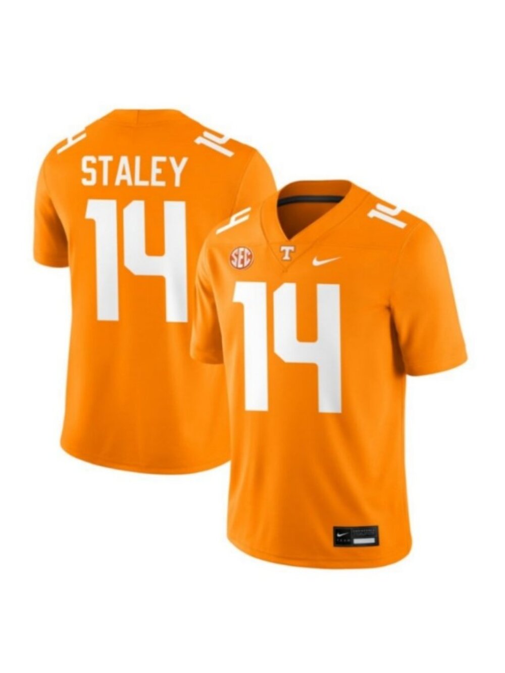 Kids Youths Braylon Staley Orange Stitched Jersey Vapor
